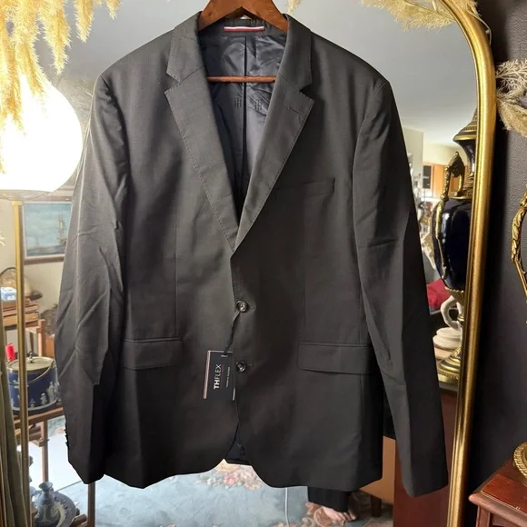 Tommy Hilfiger NWT Black/Grey Charcoal Sports Coat Suit Jacket Blazer - Picture 1 of 8